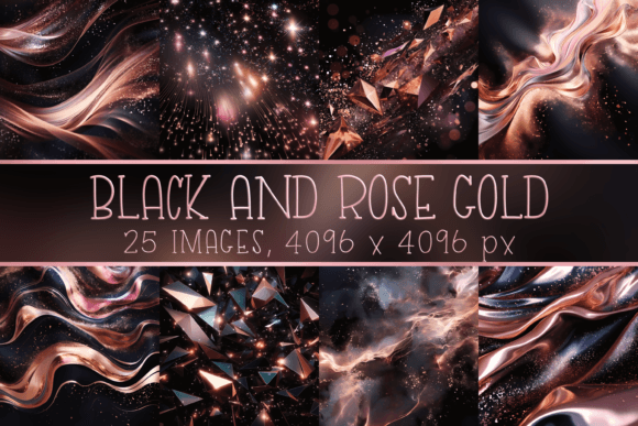 Black and Rose Gold Backgrounds: Elevate Your Creative Projects