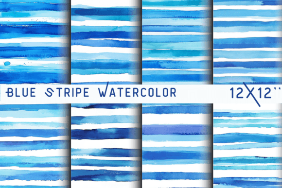 Blue Stripe Watercolor Backgrounds: Elevating Your Creative Projects