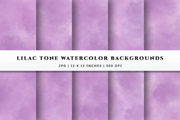 Elevate Your Designs with Lilac Watercolor Backgrounds