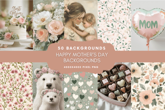 Elevate Your Projects with Happy Mother's Day Backgrounds