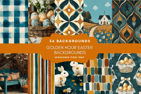 Golden Hour Easter Backgrounds: A Collection for Every Creator