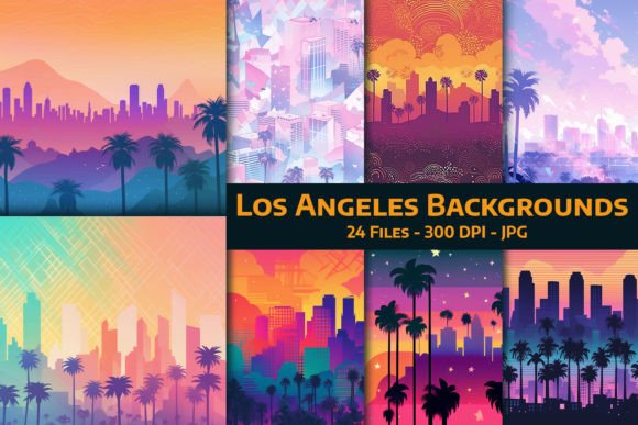Los Angeles Backgrounds with Palm Trees: Your Ultimate Design Asset