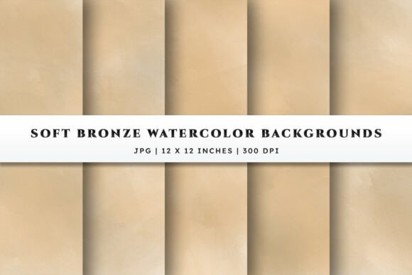 Soft Bronze Watercolor Backgrounds: A Warm, Elegant Foundation