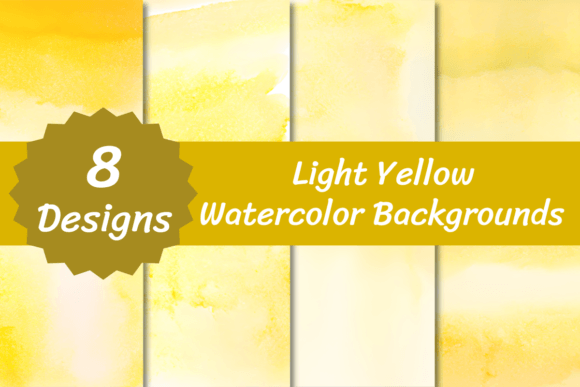 Soft & Sunny: Using Light Yellow Watercolor Backgrounds