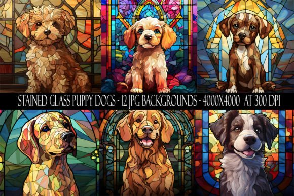 Stained Glass Puppy Dog Backgrounds: A Designer's Guide