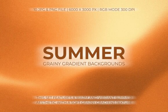 Summer Grainy Gradient Backgrounds: Your Go-To Design Asset