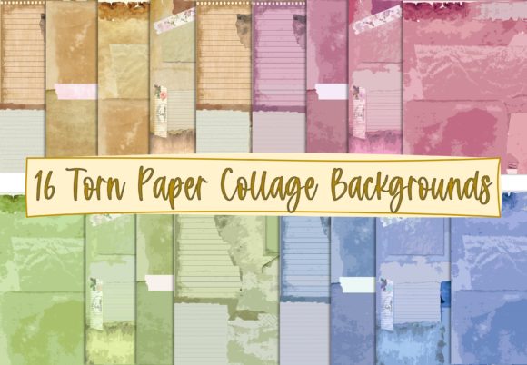 The Organic Appeal of Torn Paper Collage Backgrounds