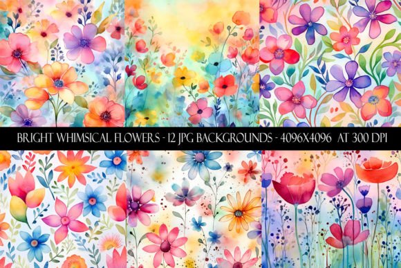 Unlocking Vibrant Design with Bright Whimsical Flower Backgrounds