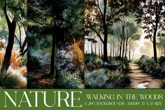 Walk in the Woods Nature Backgrounds, S5: Your Digital Trailhead