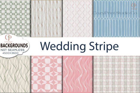 Wedding Stripe Backgrounds: Versatile Digital Paper for Crafters